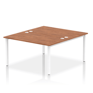 Dynamic Impulse 1400 Walnut White Bench Desk