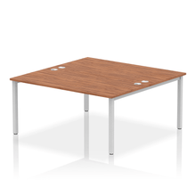 Load image into Gallery viewer, Dynamic Impulse 1600 Walnut Silver Bench Desk
