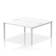 Load image into Gallery viewer, Dynamic Impulse 1600 White Silver Bench Desk
