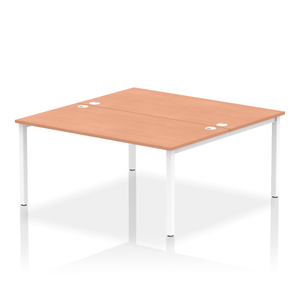 Dynamic Impulse 1400 Beech White Bench Desk