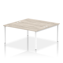 Load image into Gallery viewer, Dynamic Impulse 1600 Grey Oak White Bench Desk
