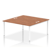 Load image into Gallery viewer, Dynamic Impulse 1600 Walnut White Bench Desk
