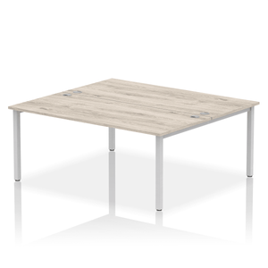 Dynamic Impulse 1800 Grey Oak Silver Bench Desk