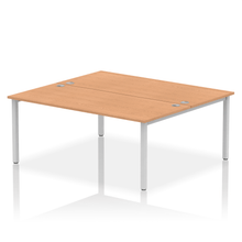 Load image into Gallery viewer, Dynamic Impulse 1800 Oak Silver Bench Desk
