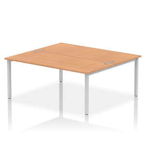 Dynamic Impulse 1800 Oak Silver Bench Desk