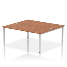 Load image into Gallery viewer, Dynamic Impulse 1800 Walnut Silver Bench Desk
