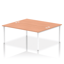 Load image into Gallery viewer, Dynamic Impulse 1800 Beech White Bench Desk
