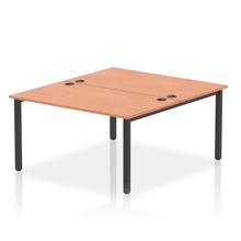 Load image into Gallery viewer, Dynamic Impulse 1400 Beech Black Bench Desk
