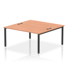 Load image into Gallery viewer, Dynamic Impulse 1600 Beech Black Bench Desk
