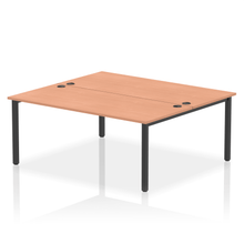 Load image into Gallery viewer, Dynamic Impulse 1800 Beech Black Bench Desk
