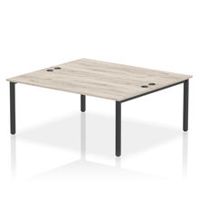 Load image into Gallery viewer, Dynamic Impulse 1800 Grey Oak Black Bench Desk
