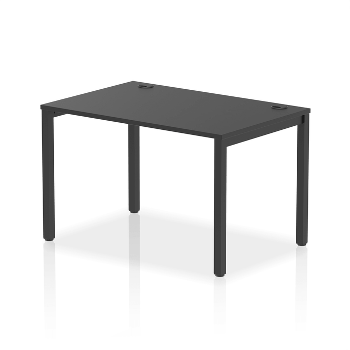 Impulse 1200 Black Single Bench Desk