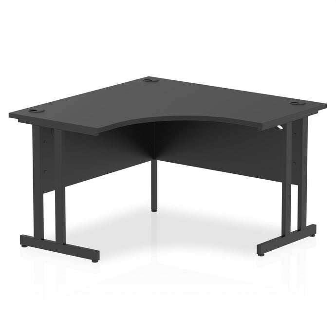 Small Corner Desk Black & Black