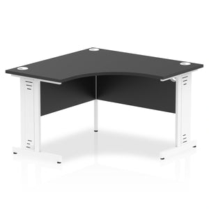 Compact Corner Desk Black & White