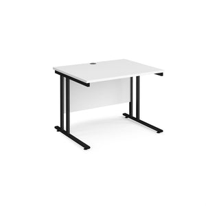 Maestro 1000 White Black Office Desk