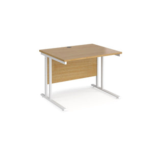 Maestro 1000 Oak White Office Desk