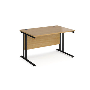 Maestro 1200 Oak Black Office Desk