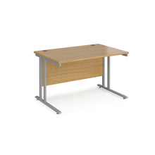 Load image into Gallery viewer, Maestro 1200 Oak Silver Office Desk
