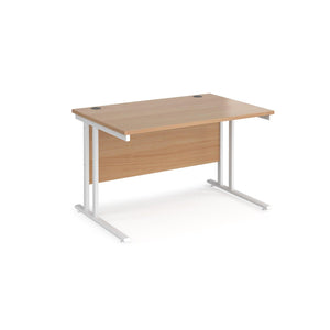 Maestro 1200 Beech White Office Desk