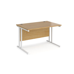 Maestro 1200 Oak White Office Desk