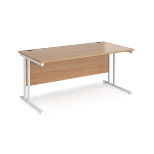 Maestro 1600 Beech White Office Desk