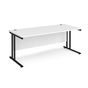 Maestro 1800 White Black Office Desk