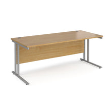 Load image into Gallery viewer, Maestro 1800 Oak Silver Office Desk
