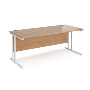 Maestro 1800 Beech White Office Desk