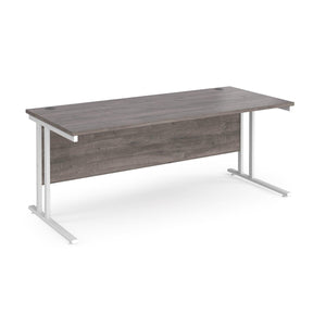 Maestro 1800 Grey Oak White Office Desk