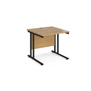 Maestro 800 Oak Black Office Desk