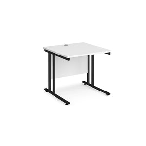 Maestro 800 White Black Office Desk