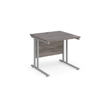 Load image into Gallery viewer, Maestro 800 Grey Oak Silver Office Desk
