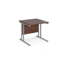 Load image into Gallery viewer, Maestro 800 Walnut Silver Office Desk
