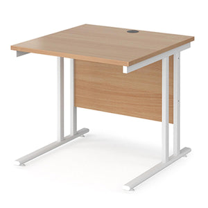 Maestro 800 Beech White Office Desk