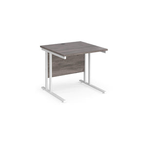 Maestro 1800 Grey Oak White Office Desk