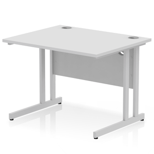 Impulse 1000 White Cantilever Office Desk