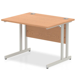 Impulse 1000 Silver Oak Cantilever Office Desk