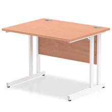 Load image into Gallery viewer, Impulse 1000 Beech White Cantilever Office Desk
