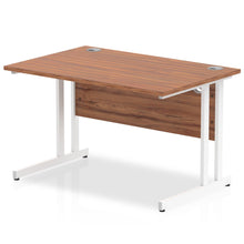 Load image into Gallery viewer, Impulse 1200 Walnut Silver Cantilever Office Desk
