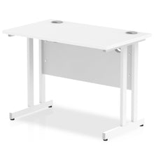 Load image into Gallery viewer, Impulse Slimline 1000 White Office Desk
