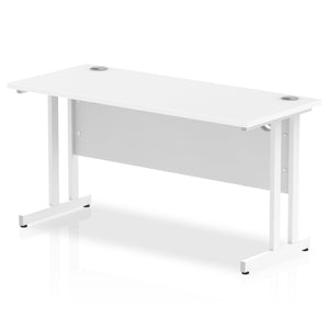 Impulse Slimline 1400 White Office Desk