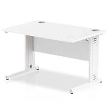 Load image into Gallery viewer, Dynamic 1200 White Wire Management Desk
