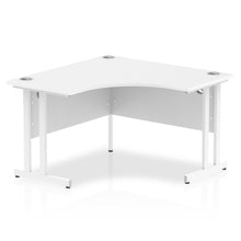 Load image into Gallery viewer, Small Corner Desk White &amp; White
