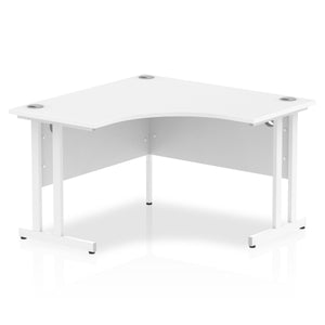 Small Corner Desk White & White