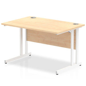 Impulse 1200 Maple White Cantilever Office Desk