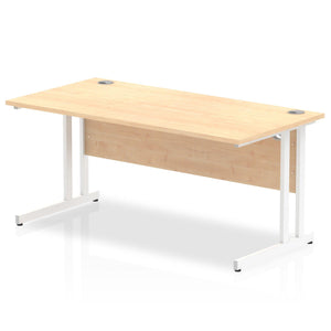 Impulse 1600 Maple White Cantilever Office Desk