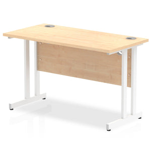 Impulse Slimline 1200 Maple White Office Desk