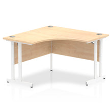 Load image into Gallery viewer, Small Corner Desk Maple &amp; White
