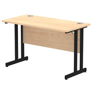 Impulse Slimline 1200 Maple Black Office Desk