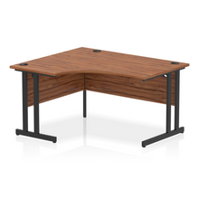 Load image into Gallery viewer, Impulse 140cm Walnut Corner Desk Black Leg Left Hand
